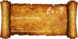 Csech Vivien névjegykártya